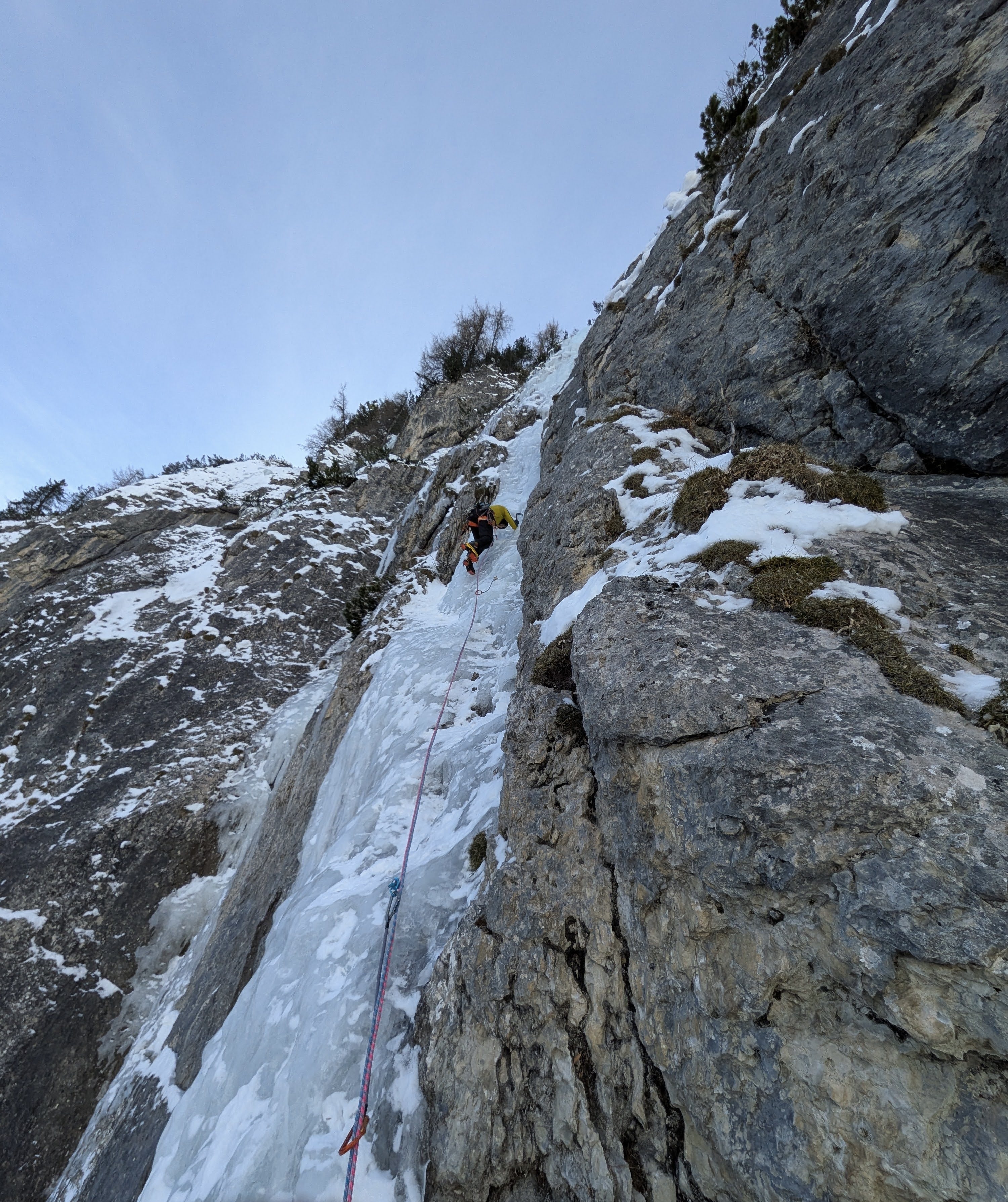 Henry Arthur ice climbing